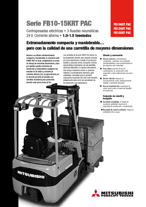 Električni viličari Mitsubishi FB15KRT PAC