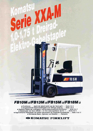 Električni viličari Komatsu FB 15 M 2