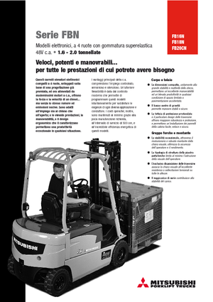 Električni viličari Mitsubishi FB 16 N