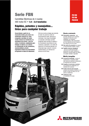 Električni viličari Mitsubishi FB 16 N