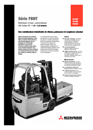 Električni viličari Mitsubishi FB 20 NT ac