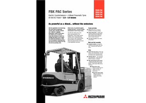 Električni viličari Mitsubishi FB 30 KPAC