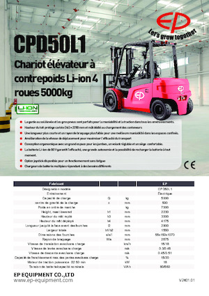 Električni viličari EP CPD50L1
