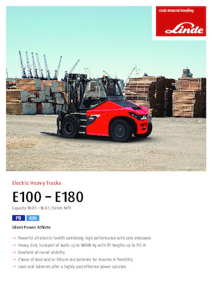 Električni viličari Linde E180/600