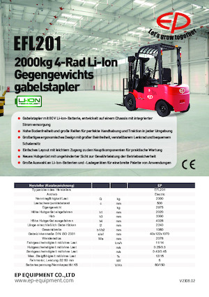 Električni viličari EP EFL201