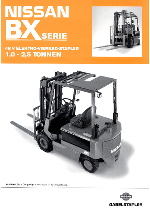 Električni viličari Nissan FP 01 L 10 U