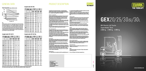 Električni viličari Clark GEX30 s