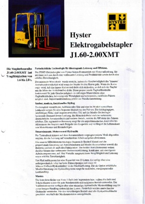 Električni viličari Hyster J 1.60 XMT