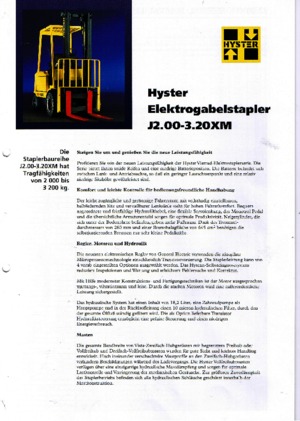 Električni viličari Hyster J 2.00 XM