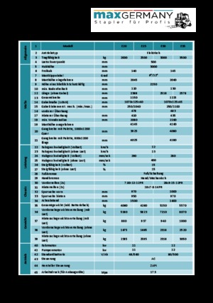 Električni viličari MaxGermany MG-E 25