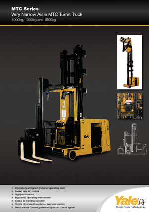 Električni bočni viličari Yale MTC15 SWB