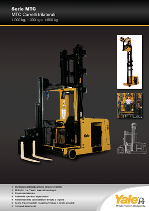 Električni bočni viličari Yale MTC15 SWB