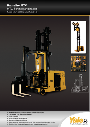 Električni bočni viličari Yale MTC13