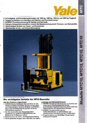 Električni bočni viličari Yale MTC 18