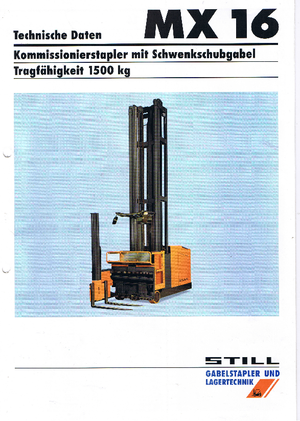 Električni bočni viličari Still-Wagner MX 16