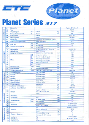 Električni viličari CTC PL 317