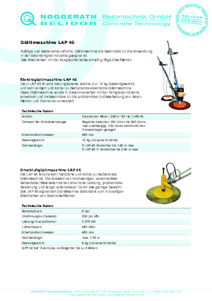 Lopatice za hodanje Belidor-Noggerath LAP 45