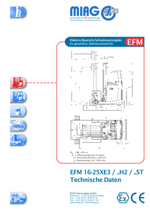 Električni viličari s pomičnim stupom otporni na eksploziju Miag EFM 20 XE 3