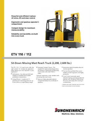 Pokretni kamioni Jungheinrich ETV 110