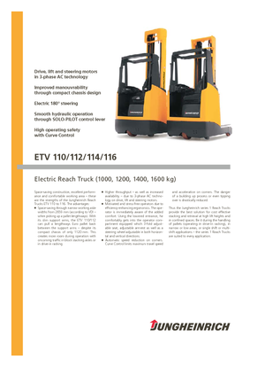 Pokretni kamioni Jungheinrich ETV 110