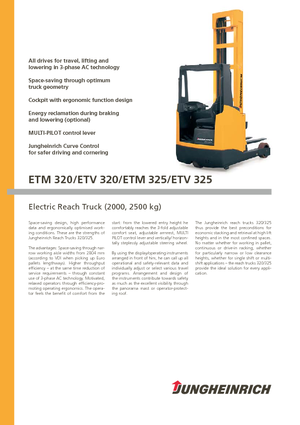 Pokretni kamioni Jungheinrich ETV 320 