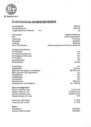 Pokretni kamioni BT LSR 1200