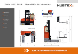 Električni bočni viličari Hubtex MQ 30