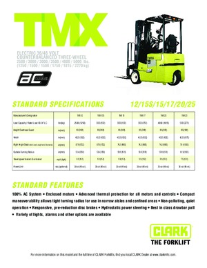 Električni viličari Clark TMX 20 x