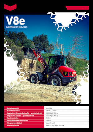 Električni utovarivač na kotačima Yanmar V 8e