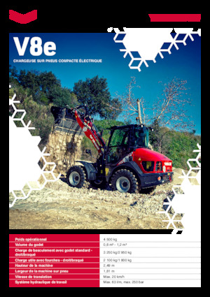 Električni utovarivač na kotačima Yanmar V 8e