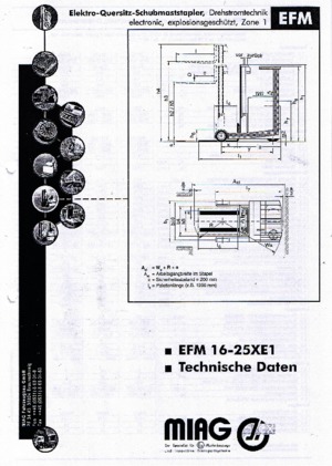 Električni viličari s pomičnim stupom otporni na eksploziju Miag EFM 16 XE 1