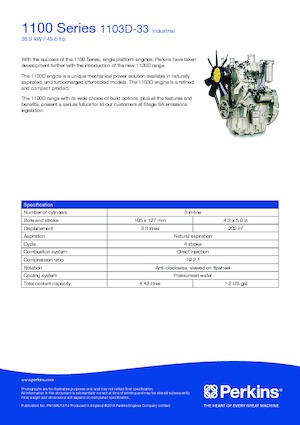 Motori Perkins 1103D-33