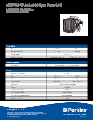 Motori Perkins 1204F-E44TA