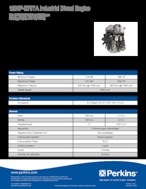 Motori Perkins 1206F-E70TA