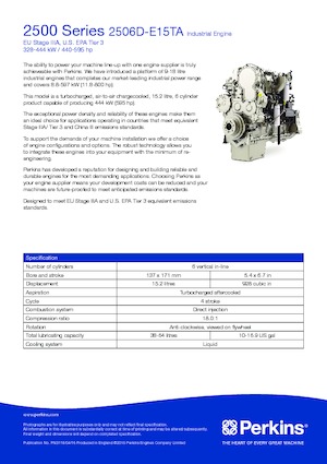 Motori Perkins 2506D-E15TA