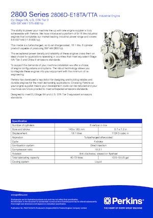 Motori Perkins 2806D-E18TA