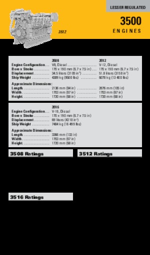 Motori Caterpillar 3508