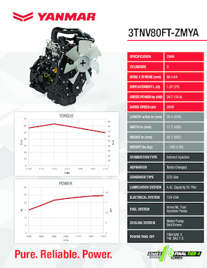 Motori Yanmar 3TNV80FT-ZMYA