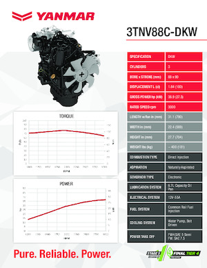 Motori Yanmar 3TNV88C-DKW
