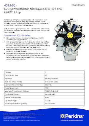 Motori Perkins 402J-05