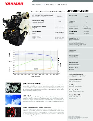 Motori Yanmar 4TNV88C-DYEM