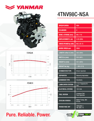 Motori Yanmar 4TNV98C-NSA