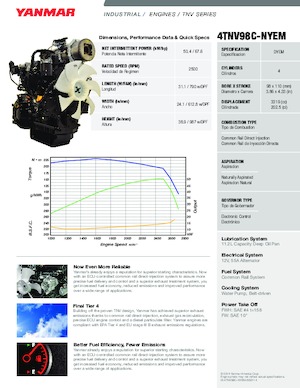 Motori Yanmar 4TNV98C-NYEM