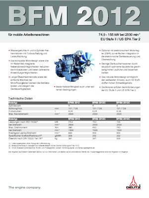 Motori Deutz BF 4 M 2012