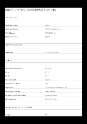 Motori Caterpillar C13
