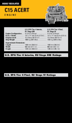 Motori Caterpillar C15 Acert