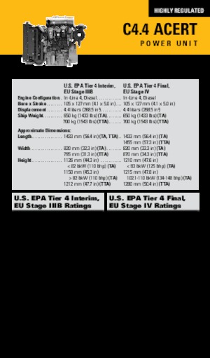 Motori Caterpillar C4.4 Acert