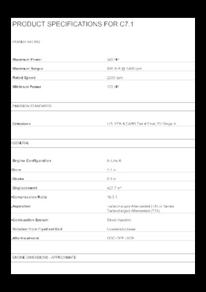 Motori Caterpillar C7.1