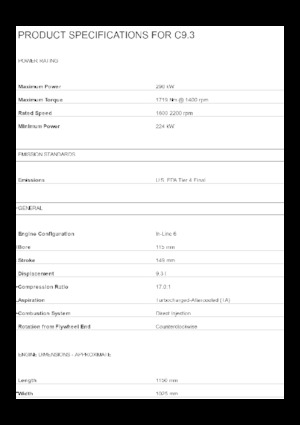 Motori Caterpillar C9.3