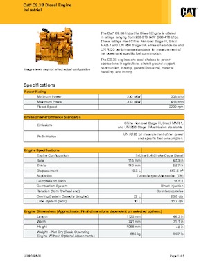 Motori Caterpillar C9.3B